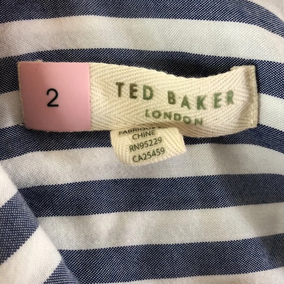 Ted Baker Colour By Numbers Norona Stripe Button Down Shirt - Picture 3 of 7